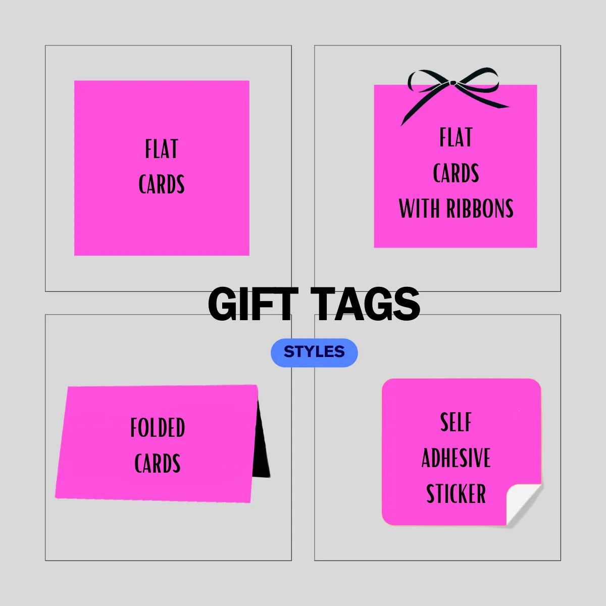 Gift tags / Gift Stickers - Serene Petals