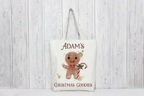 Gingerbread Boy Christmas Bag