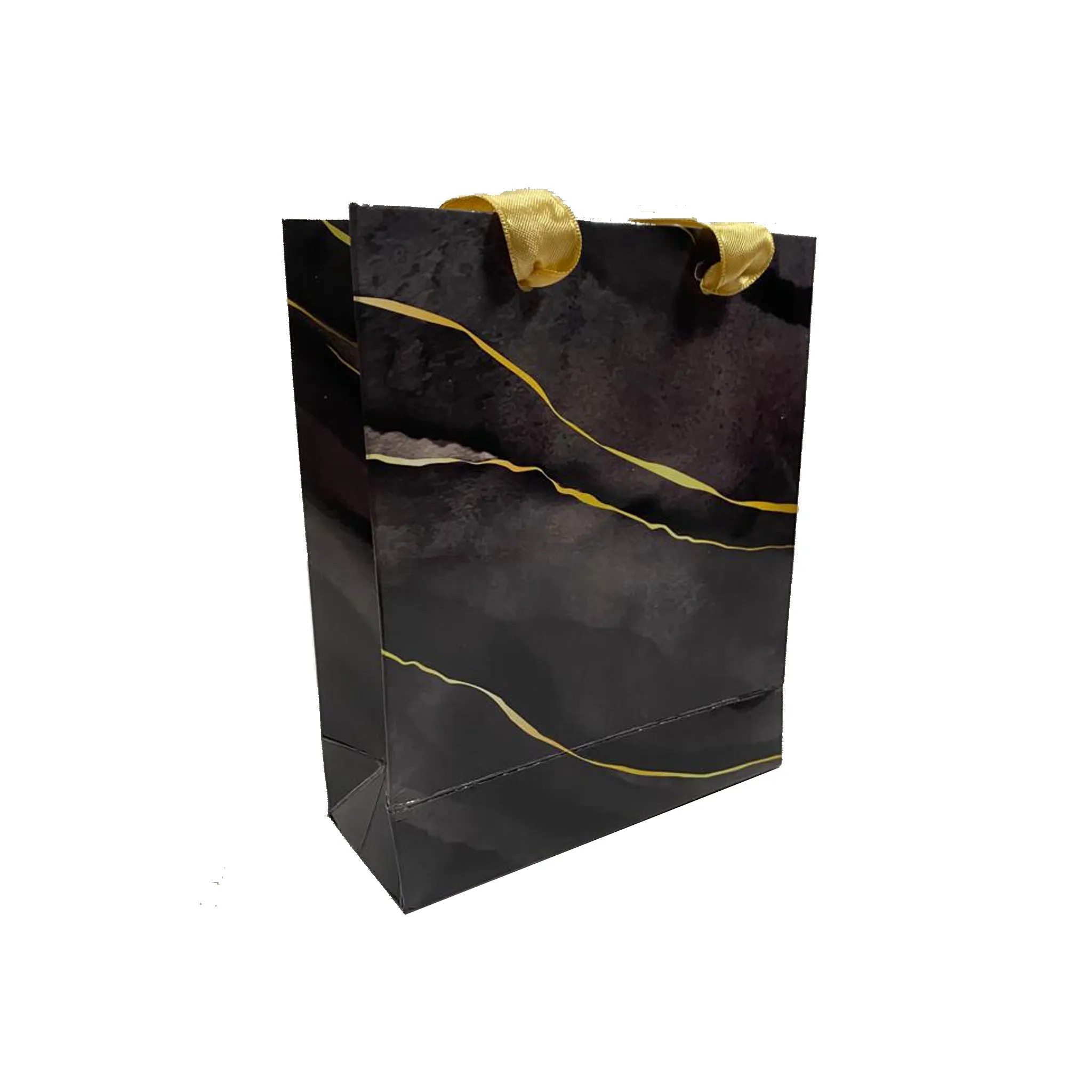 Gloss Laminated Ribbon Handle Paper Bags