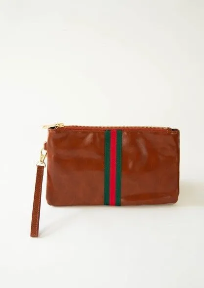 Gotta Go Faux Leather Wristlet Clutch Bag ~FINAL SALE