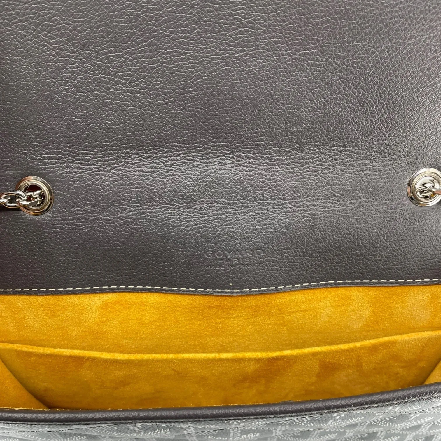 Goyard Alexandre III Clutch Bag Grey