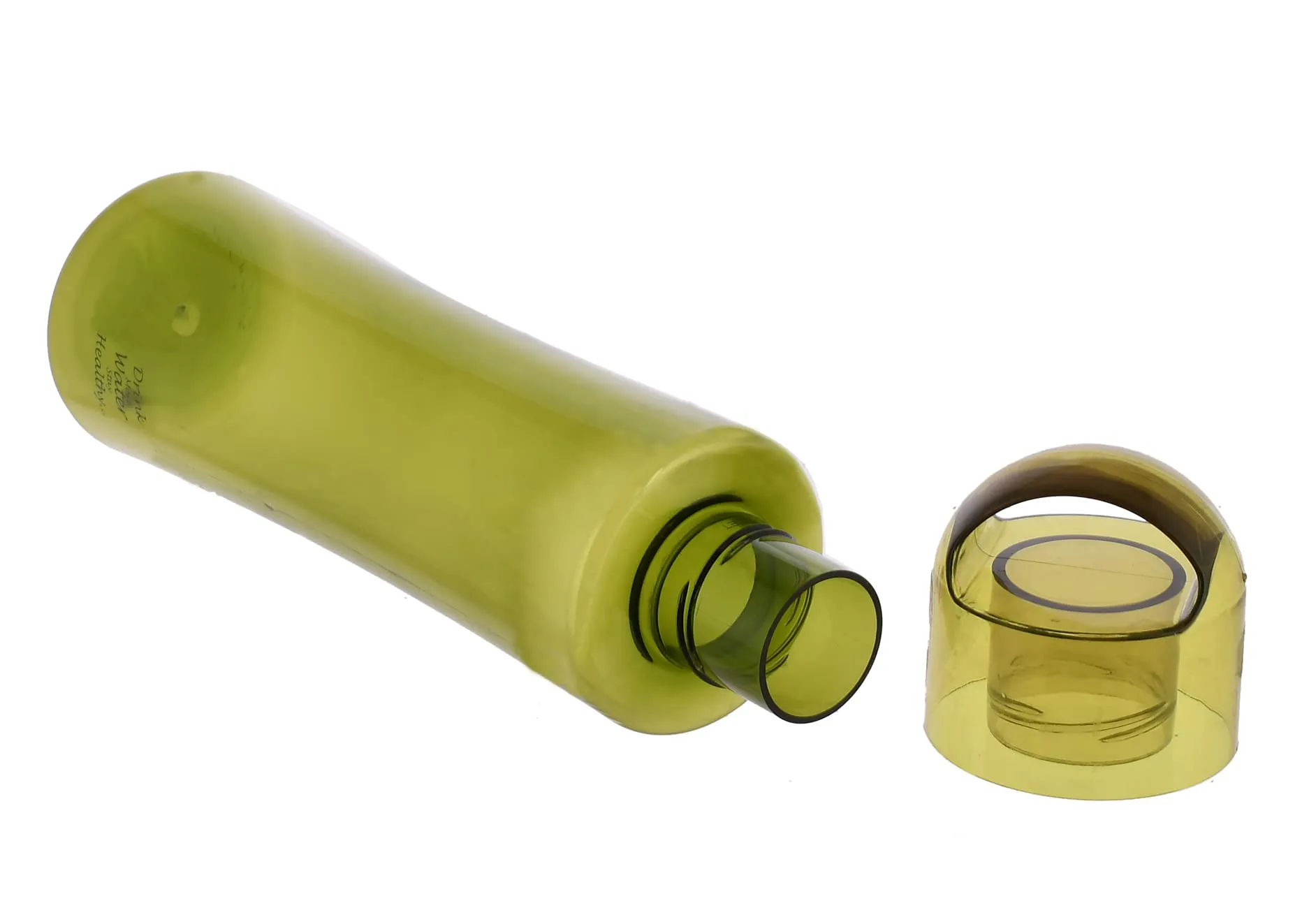 Heart Home Plastic Water Bottle- 1 Litre, Pack of 6 (Green)