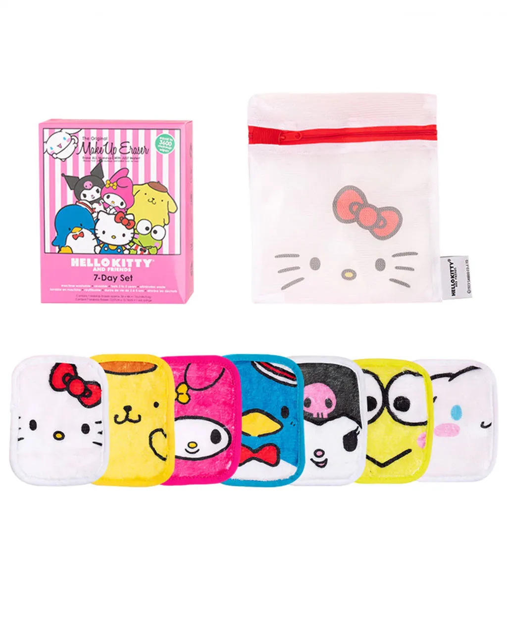 Hello Kitty & Friends Makeup Eraser - 7 Day Set