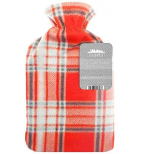 Hot Water Bottle with Beautiful Fleece Print Soft Cover