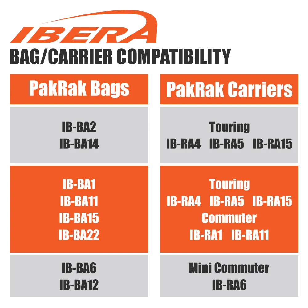 IBERA PakRak Bike Touring Carrier Rack Plus for 26"-29" | IB-RA5