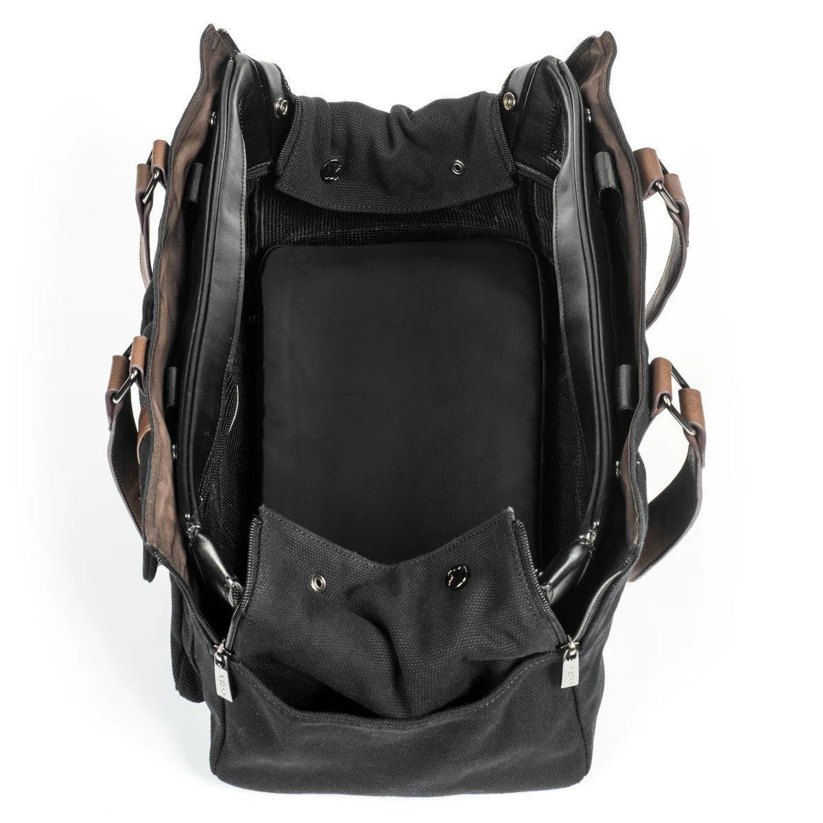 Interchangeable Weekend Canvas Dog Carrier Black