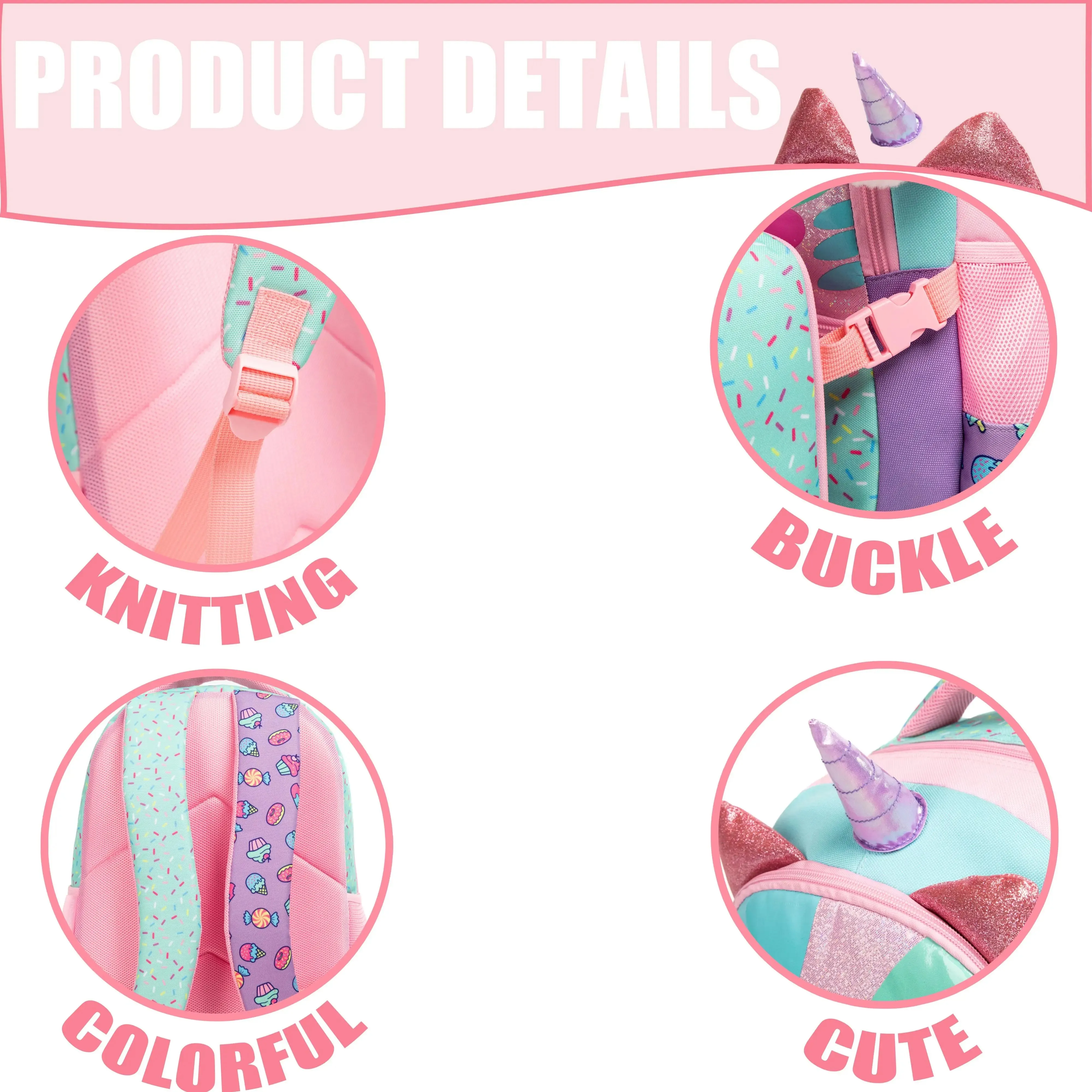 Kids Backpacks for Girls School Bag with Lunch Box School Backpack for