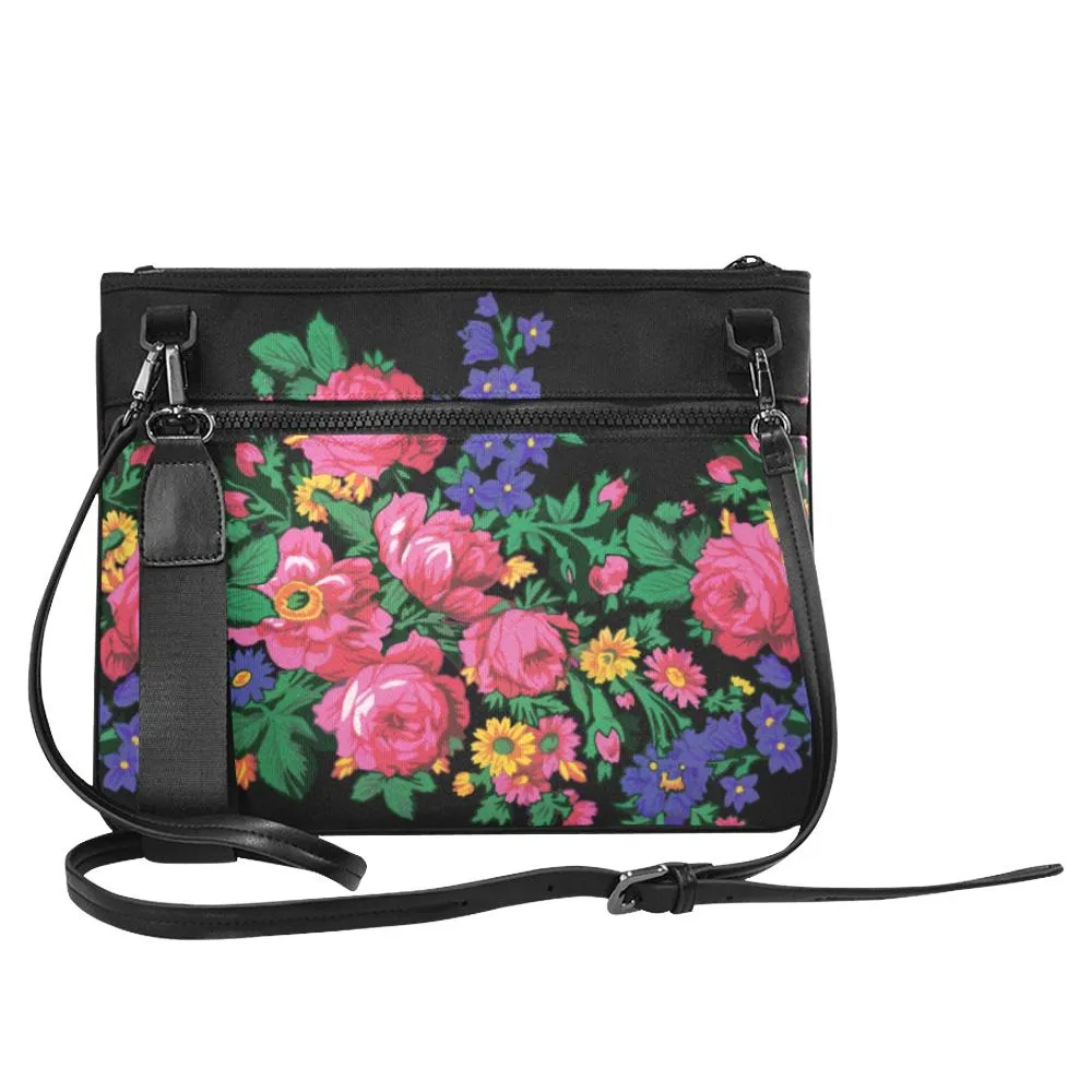Kokum's Revenge-Black Slim Clutch Bag