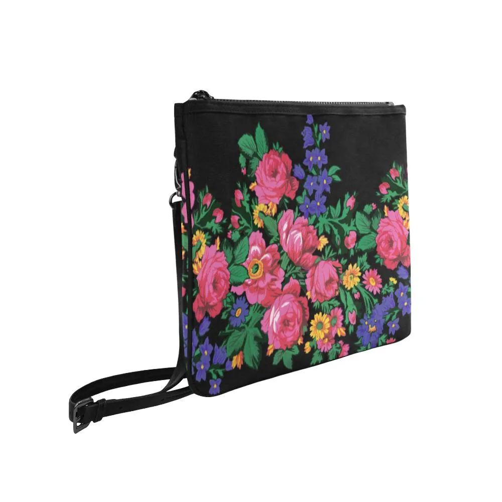 Kokum's Revenge-Black Slim Clutch Bag