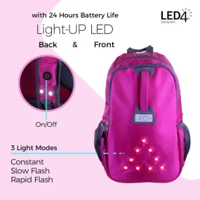 LED4 Outdoor Bike Backpack Light Up LED-For Cycling, Hiking, Camping, Travelling, Valentine gift