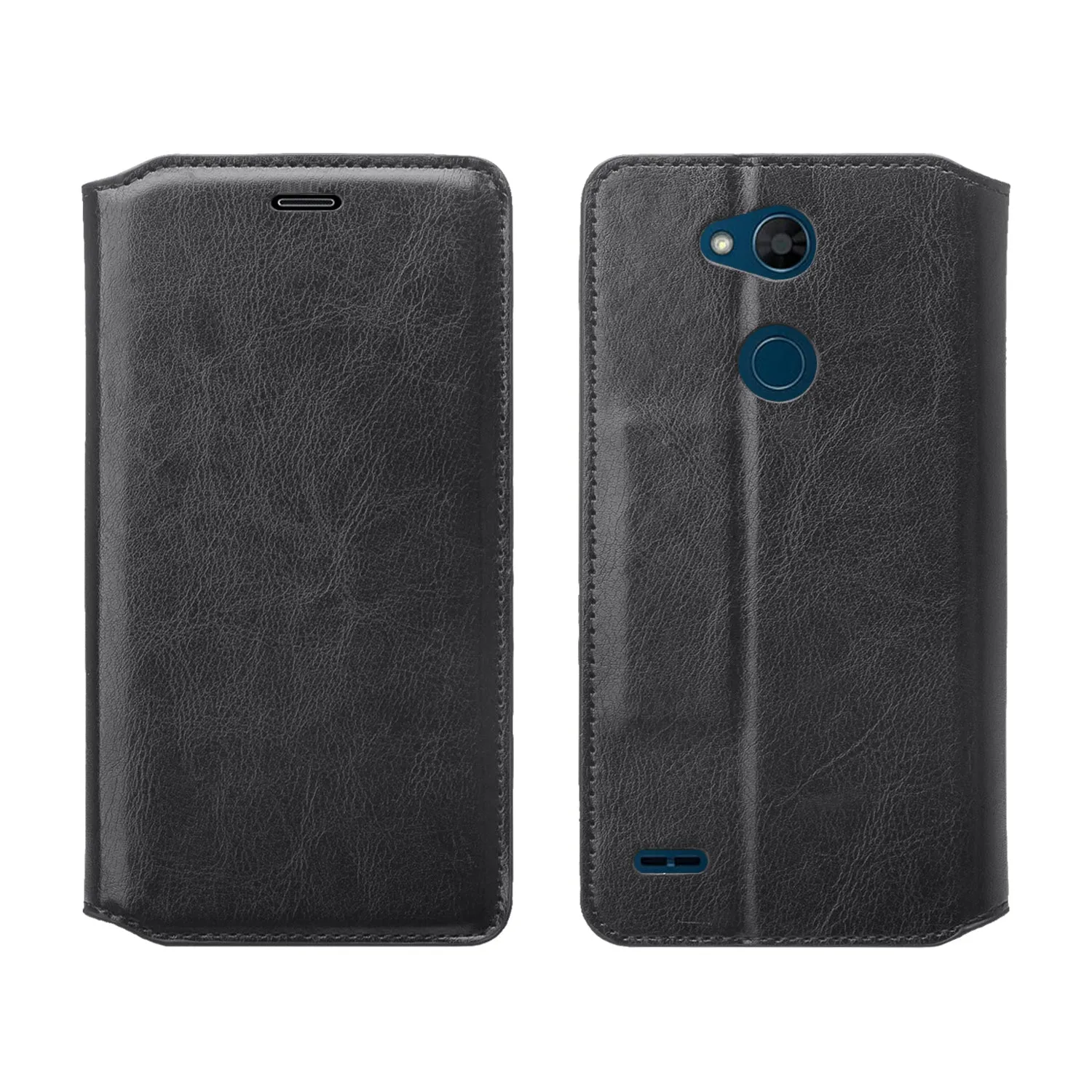 LG X Power 3 Case, X Power 3 Wallet Case, Pu Leather Wallet Case [Kickstand] with ID & Credit Card Slots - Black