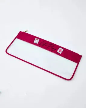 Magenta Stitched Let's Play Bag