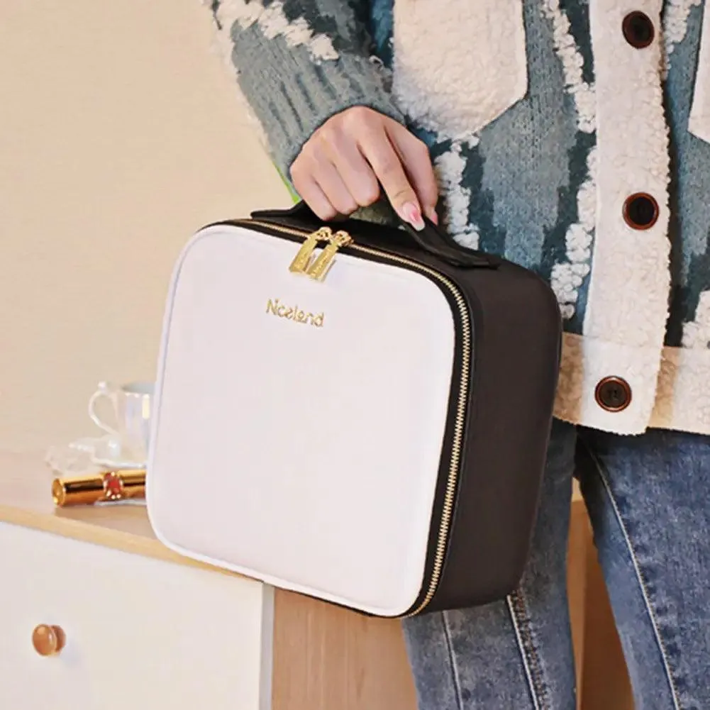 Makeup Bag - Smart LED Cosmetic Case with Mirror