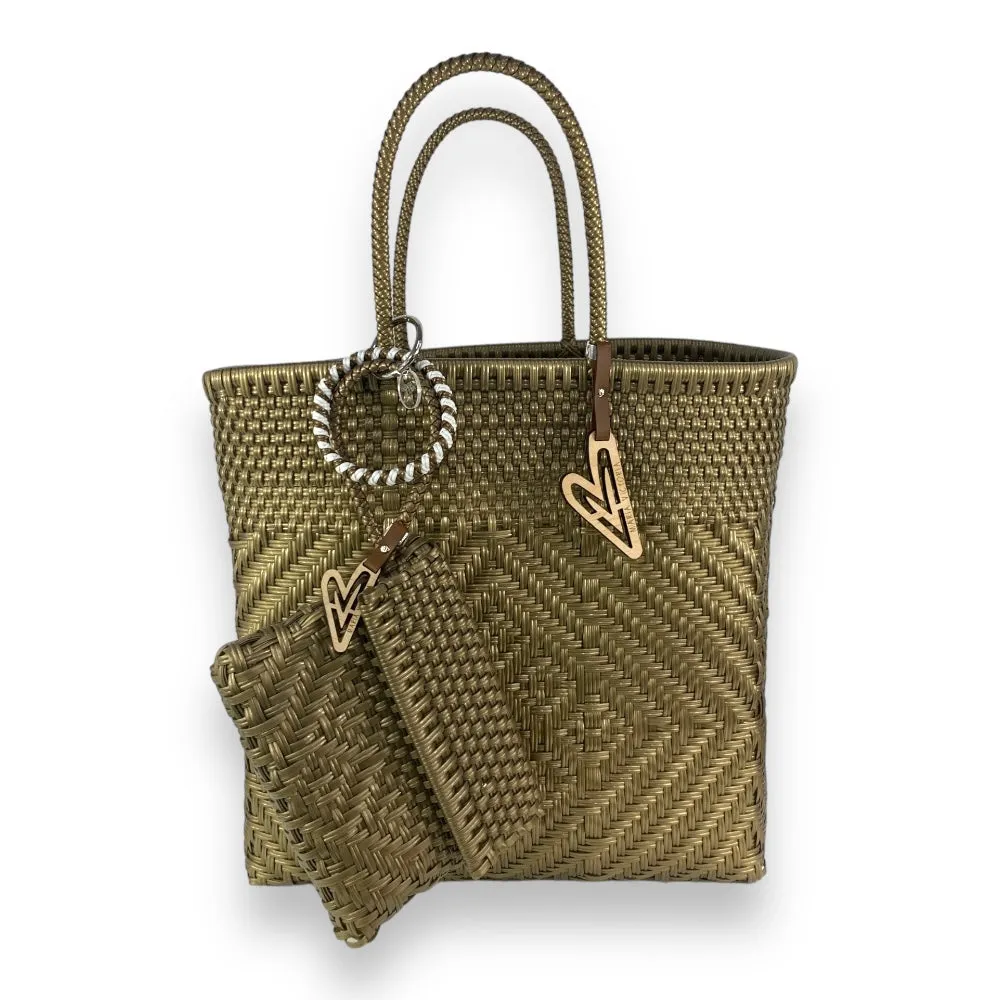 Maria Victoria | Bliss CA | Upcycled, Handwoven, Wristlet