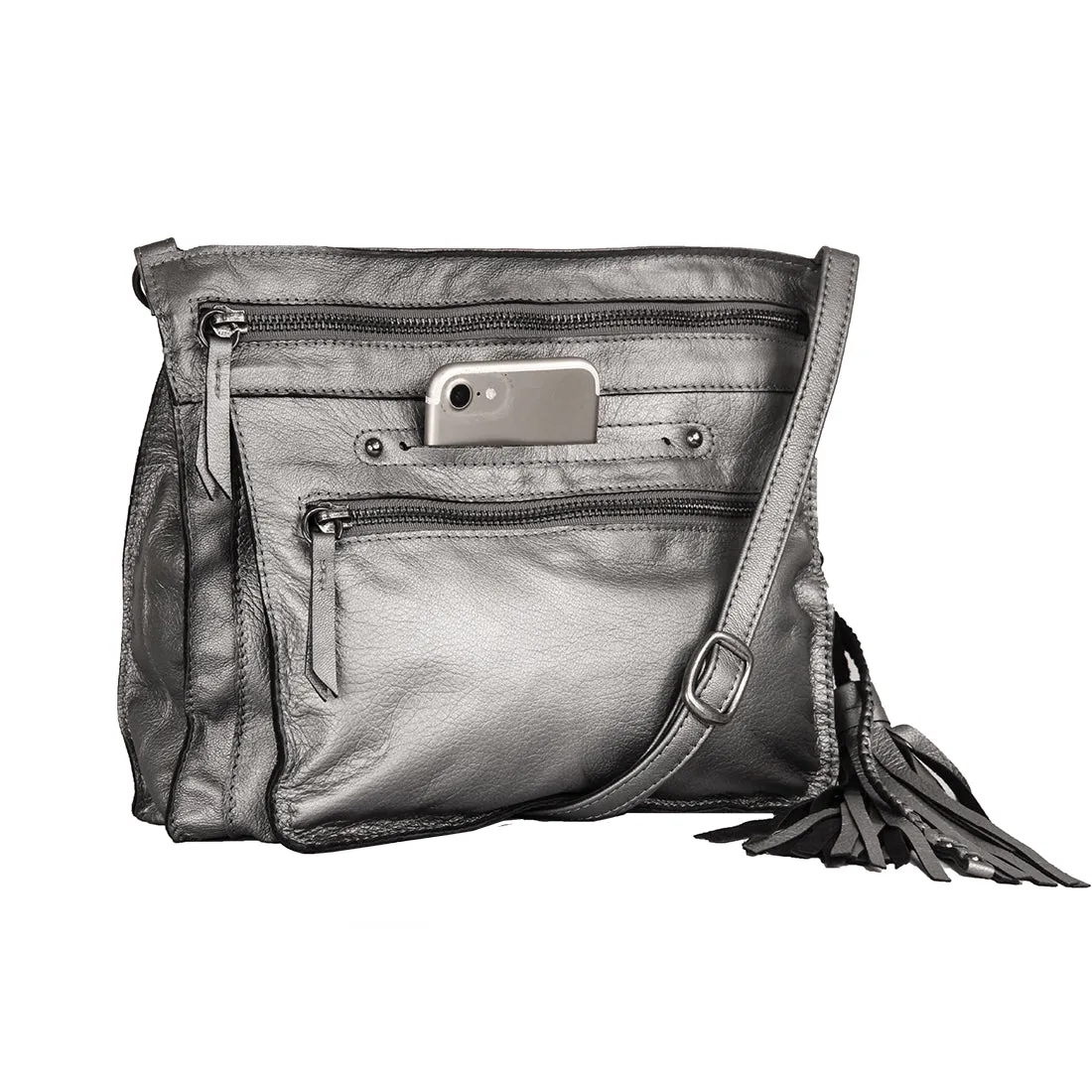Media Lightweight Handmade Leather Crossbody Bag