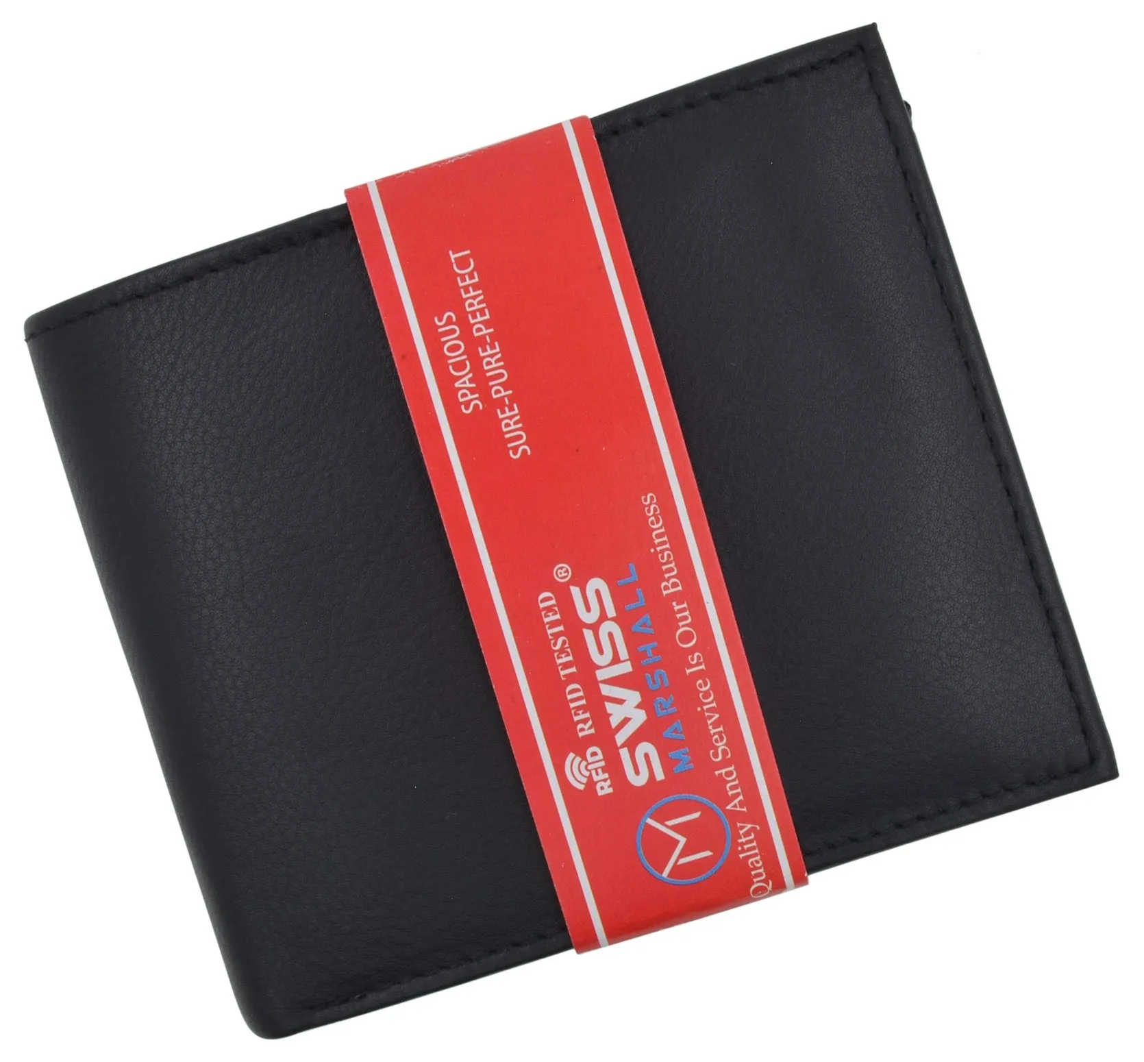 Mens RFID Leather Multi Credit Card ID Snap Bifold Wallet with Coin Pouch RFIDCN576