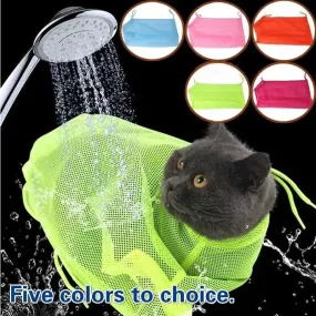 Mesh Cat Bathing Grooming Bag