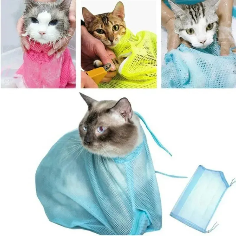 Mesh Cat Bathing Grooming Bag
