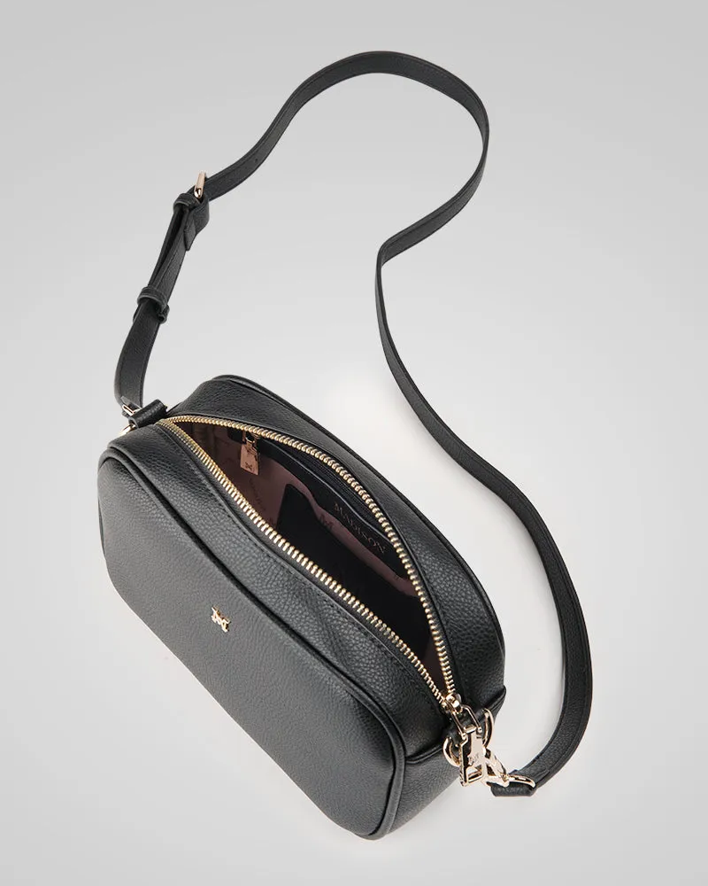 Monica Camera Crossbody Bag   Stripe Bag Strap