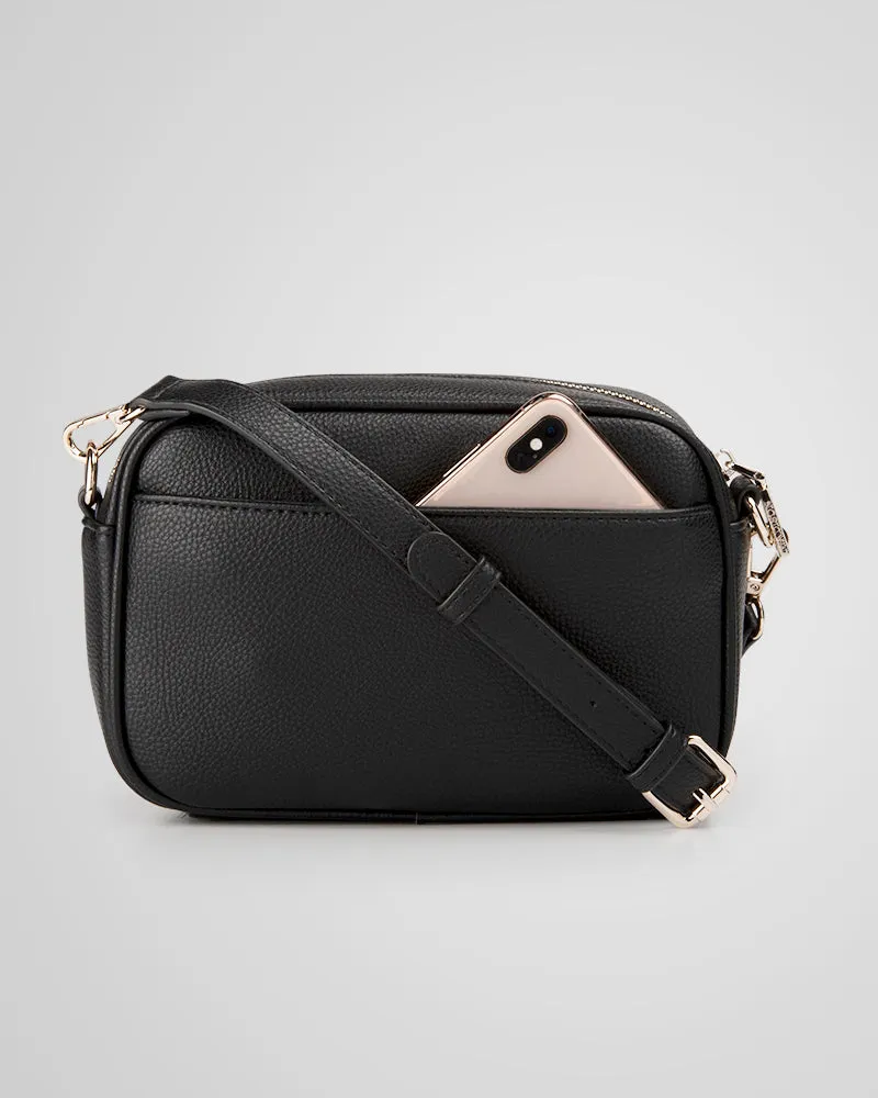 Monica Camera Crossbody Bag   Stripe Bag Strap