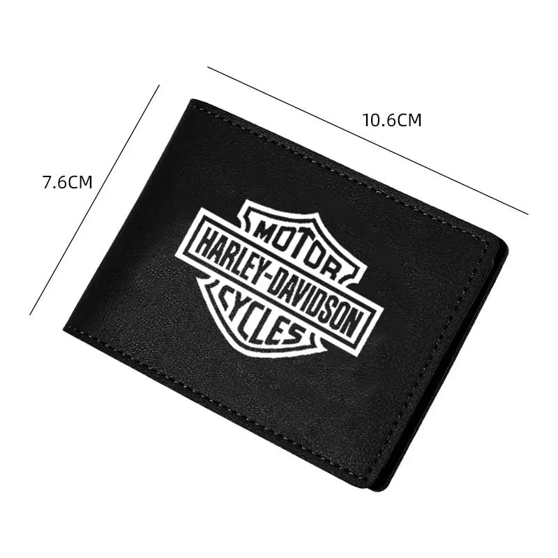 Motorcycle Driver's license Cover Holder ID Credit Card Wallet Suede For harley