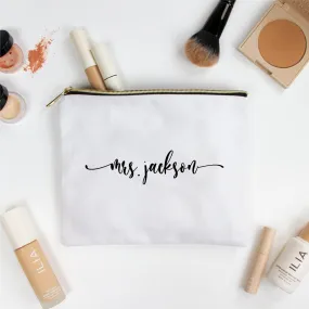 Mrs. Jackson Makeup Bag