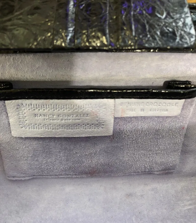 Nancy Gonzalez Genuine Crocodile Clutch