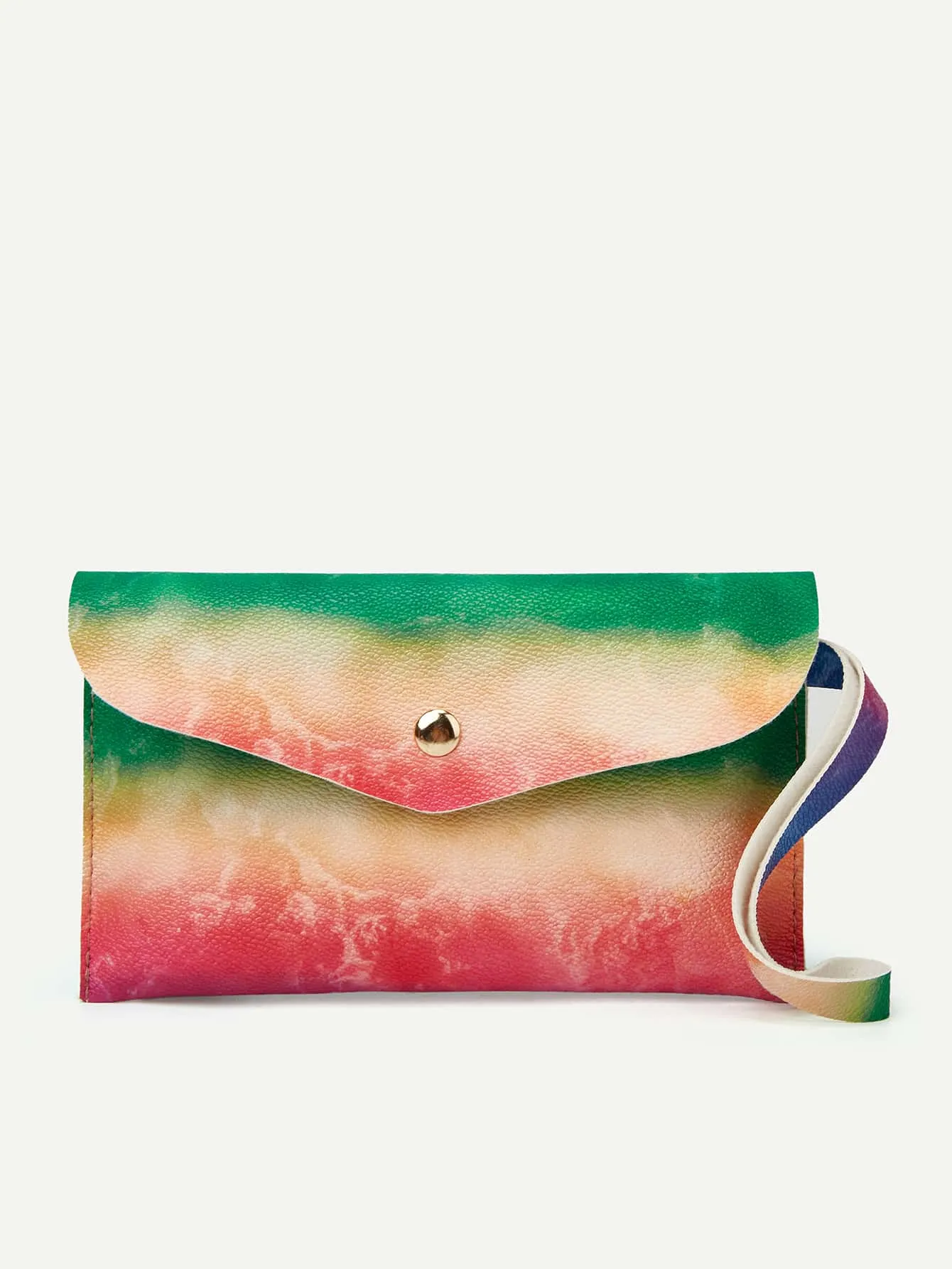 Ombre Flap Clutch Bag