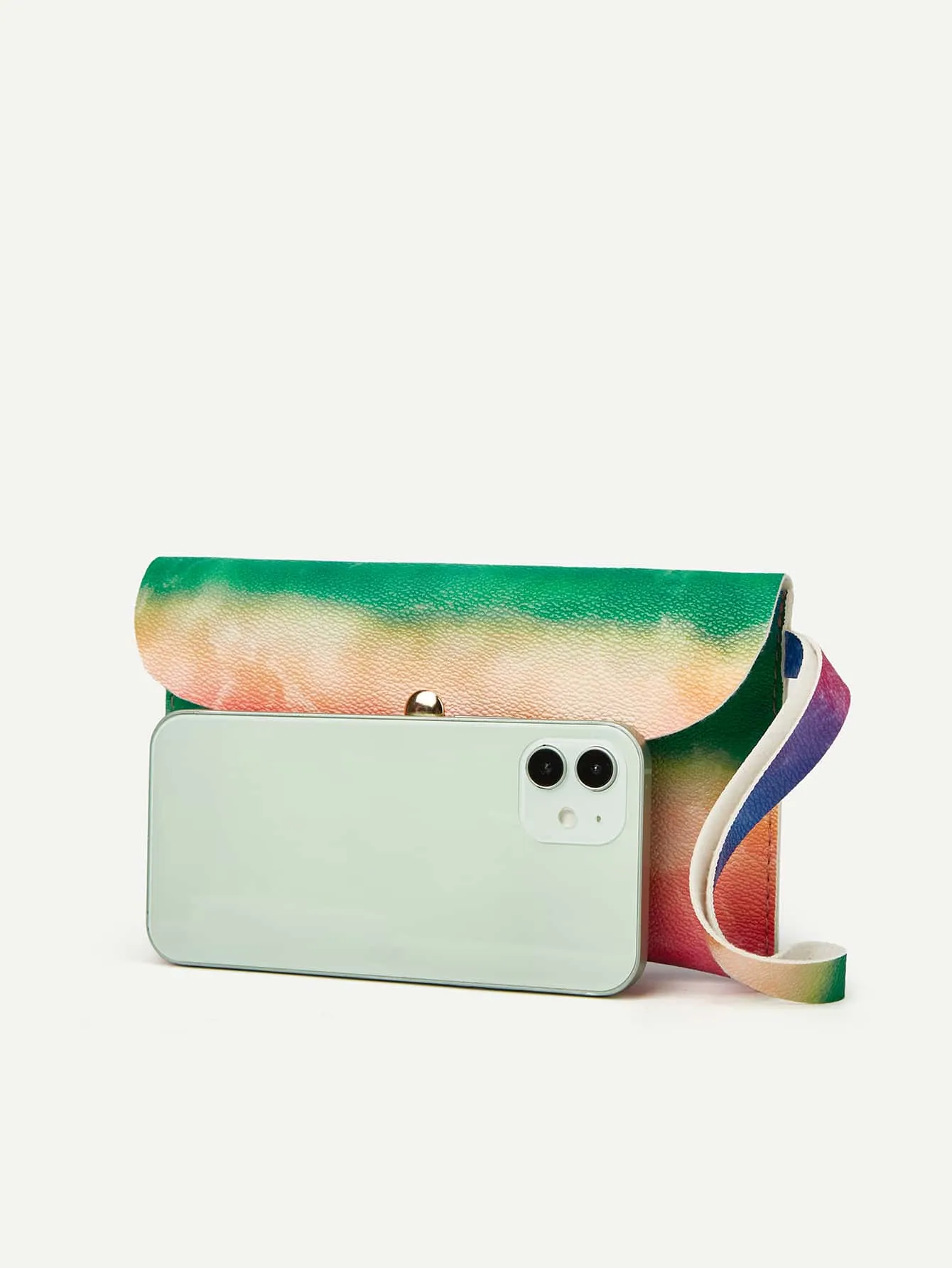 Ombre Flap Clutch Bag