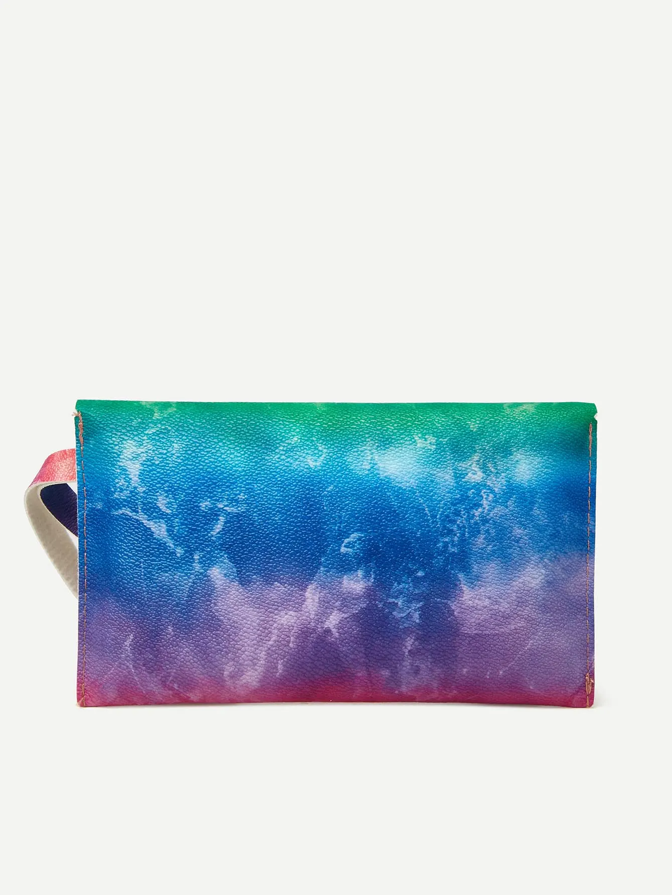 Ombre Flap Clutch Bag