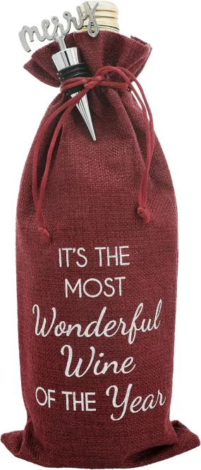 Pavilion Wonderful Wine Gift Bag Set - 13"