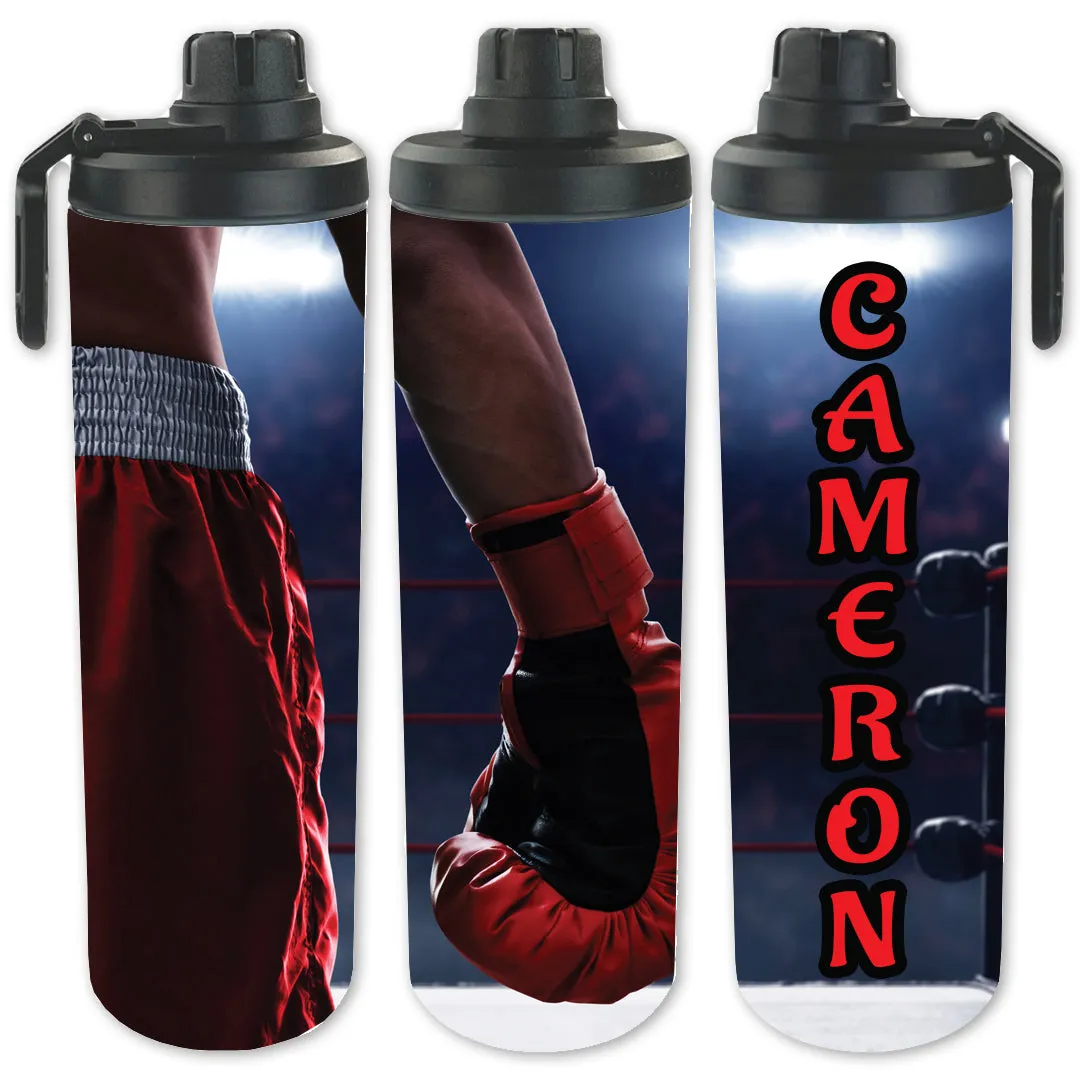 Personalized Full Color Sport Duffel Bag W/ Optional Water Bottle - Boxing Ring