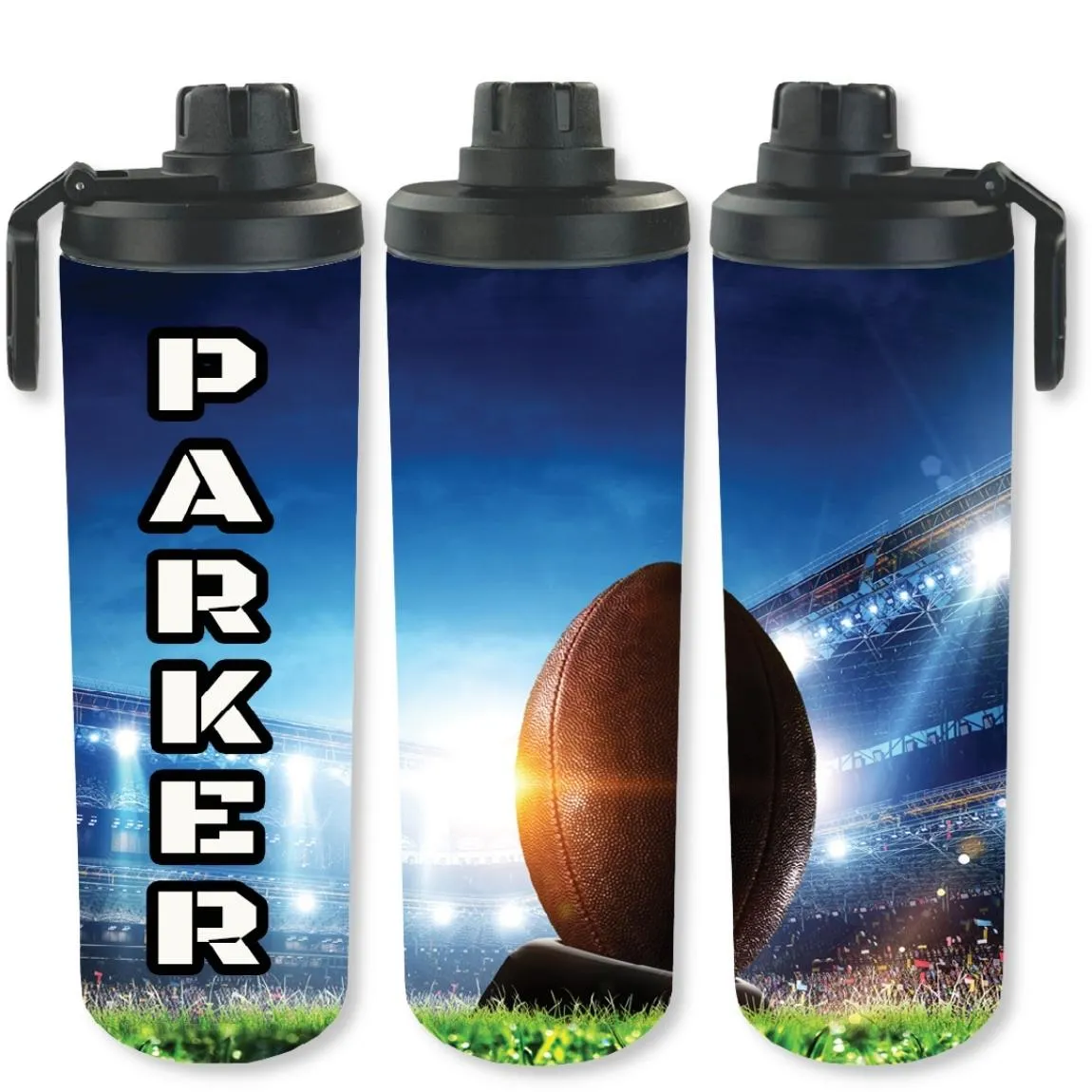 Personalized Full Color Sport Duffel Bag W/ Optional Water Bottle - Football