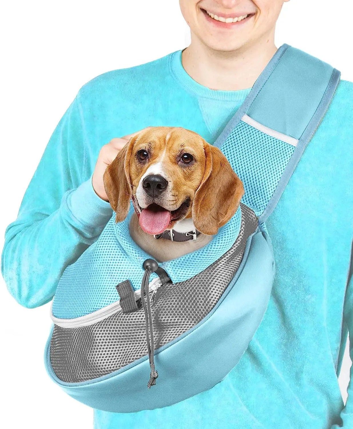 Pet Sling Carrier - Small Dog Puppy Cat Carrying Bag Purse Pouch - for Pooch Doggy Doggie Yorkie Chihuahua Baby Papoose Bjorn - Hiking Front Backpack Chest Body Holder Pack to Wear (Pink)