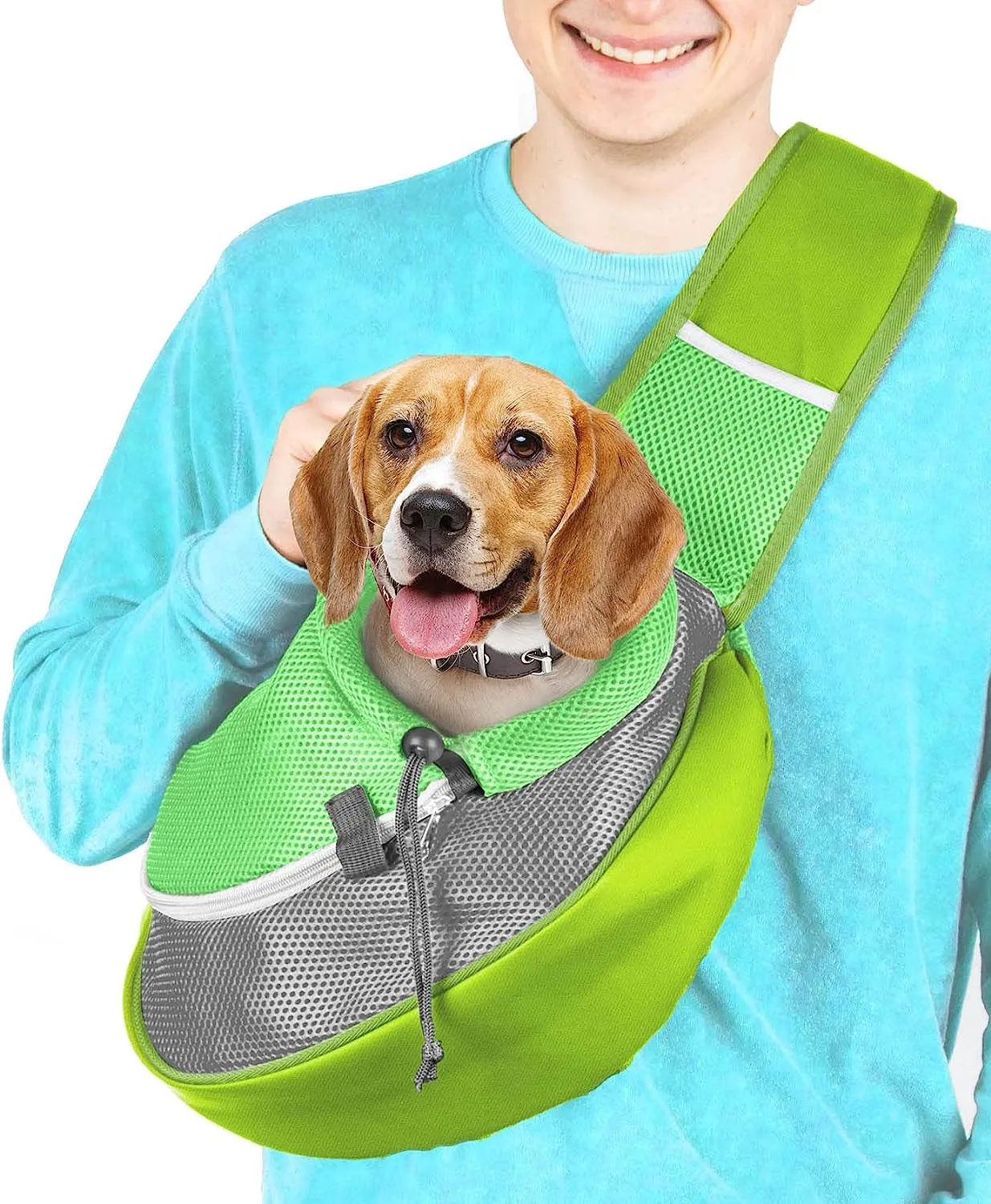 Pet Sling Carrier - Small Dog Puppy Cat Carrying Bag Purse Pouch - for Pooch Doggy Doggie Yorkie Chihuahua Baby Papoose Bjorn - Hiking Front Backpack Chest Body Holder Pack to Wear (Pink)