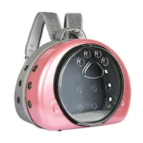 PetGains PGJC Transparent Fashionable Pet Carrier (Pink)