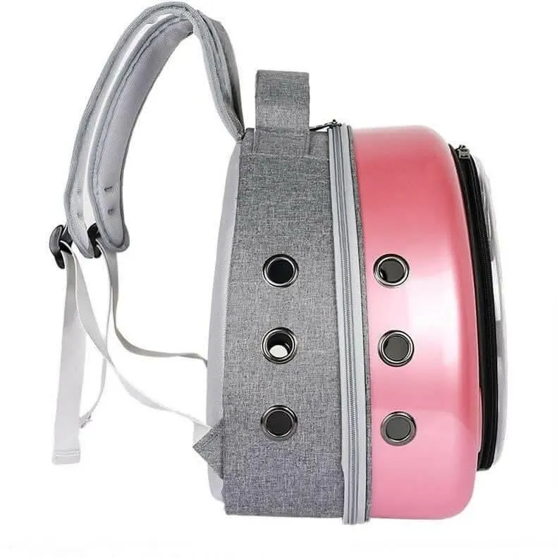 PetGains PGJC Transparent Fashionable Pet Carrier (Pink)