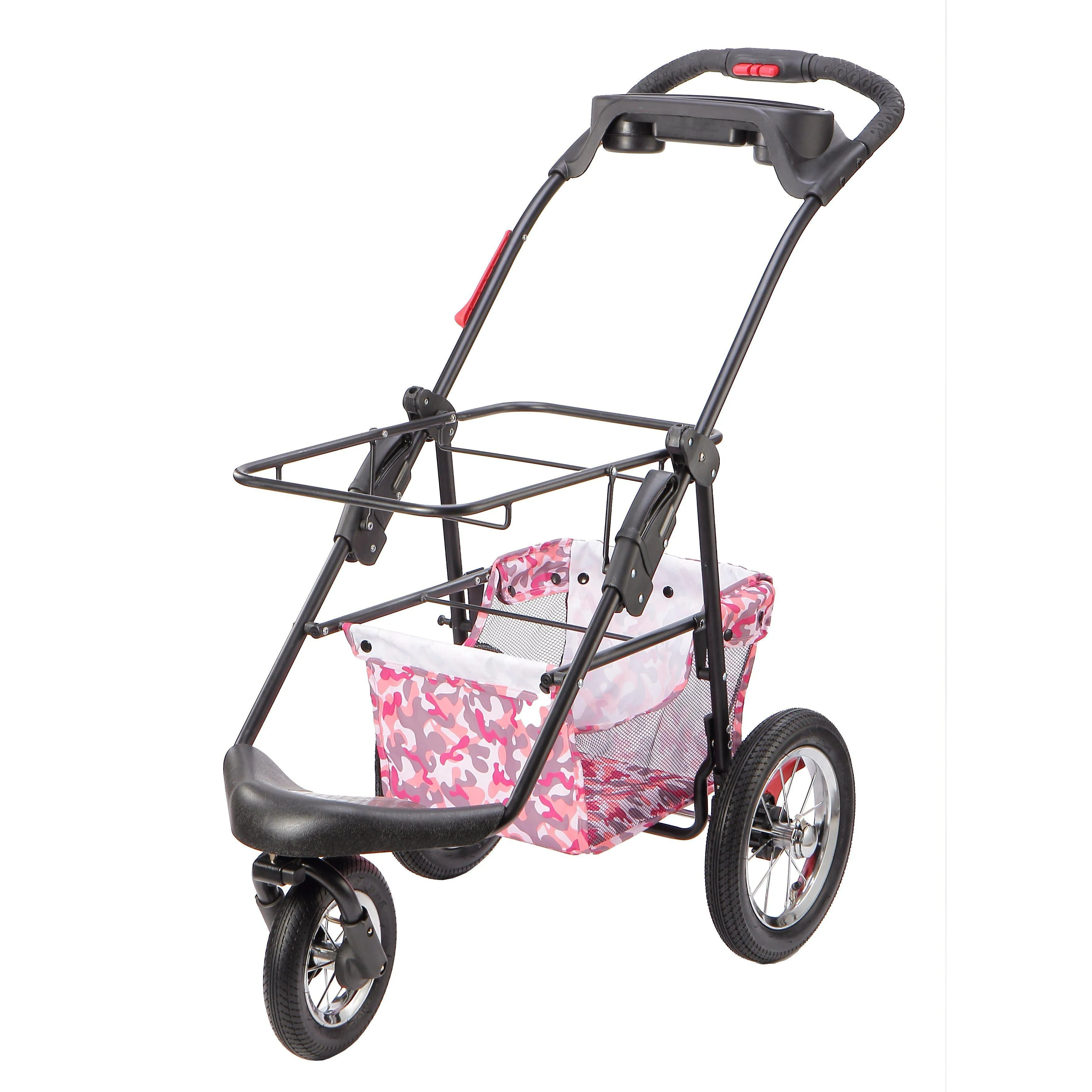 Petique 5-in-1 Pet Stroller (Complete Set with Pet Carrier and Stroller Frame)