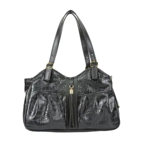 Petote Metro Dog Carrier Black Croco