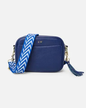 Pippa Crossover Bag with Interchangeable Strap - Lapis Blue