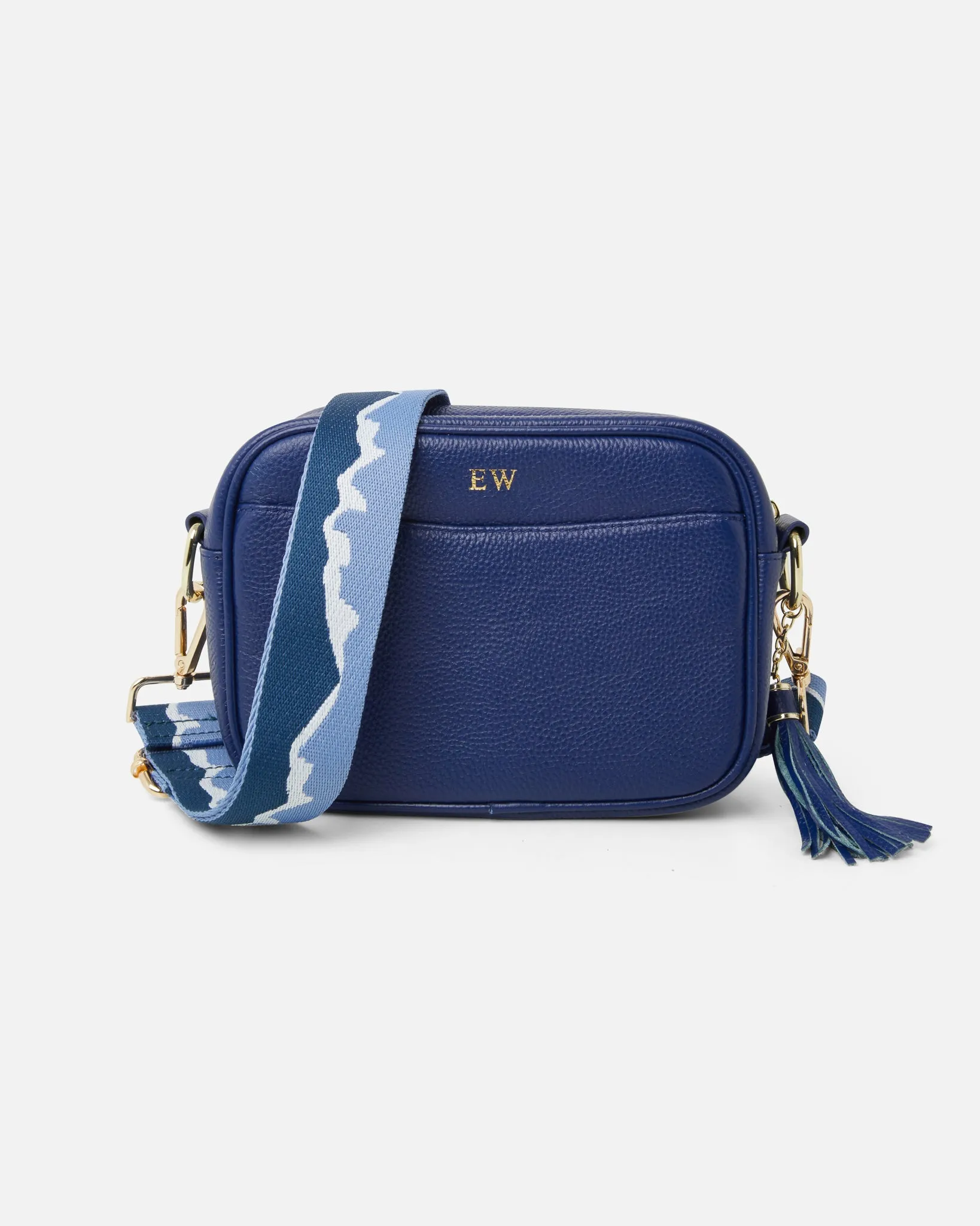 Pippa Crossover Bag with Interchangeable Strap - Lapis Blue