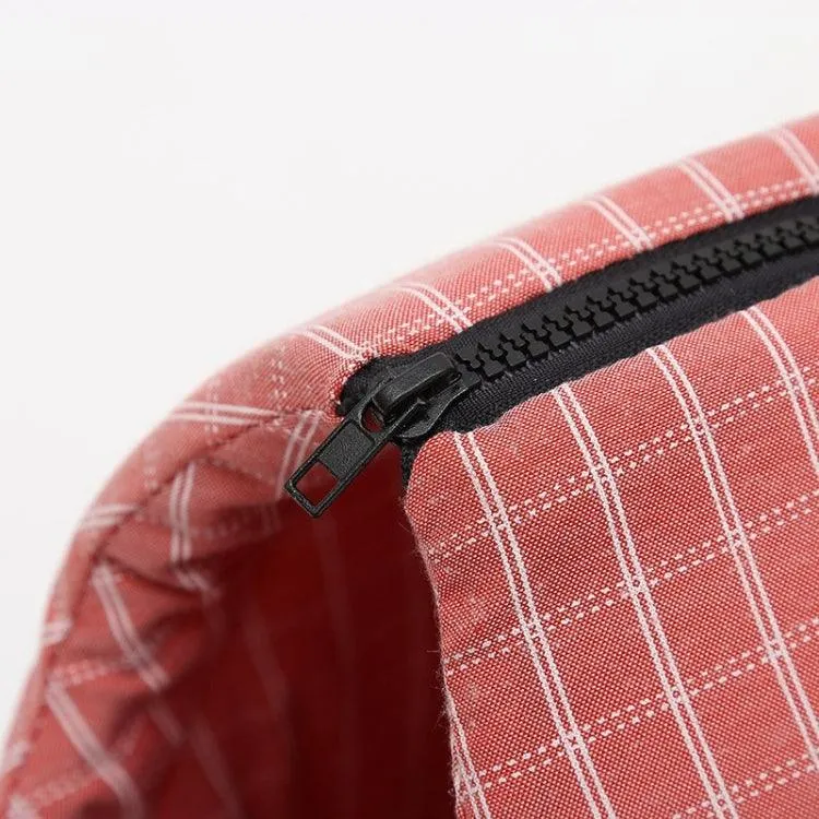 Plaid Shoulder Pet Carrier Bag for Dogs and Cats - Breathable Travel Companion
