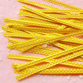 Polka Dot Twist Ties (Yellow / 20pcs) Gift Wrap Bag Wrapping Packaging Supplies Gift Bag Decoration Party Deco Twistties Twisties S111