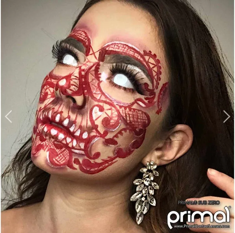 Primal Subzero Whiteout Coloured Halloween Costume Contact