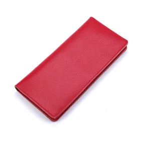 Red Grained Leather Wallet 紅色真牛皮錢包 CH19050