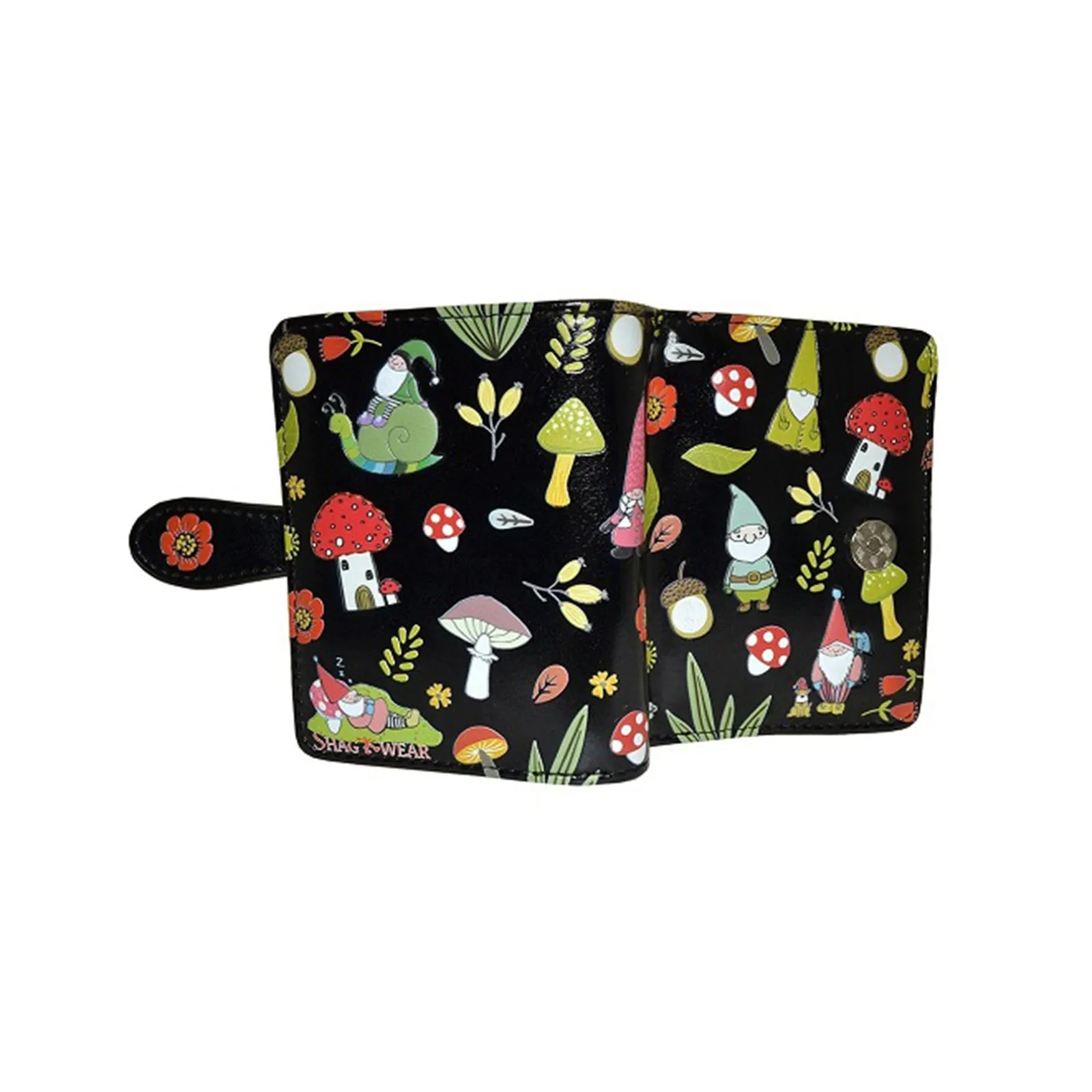 Shagwear Black Gnome Forest Small Wallet
