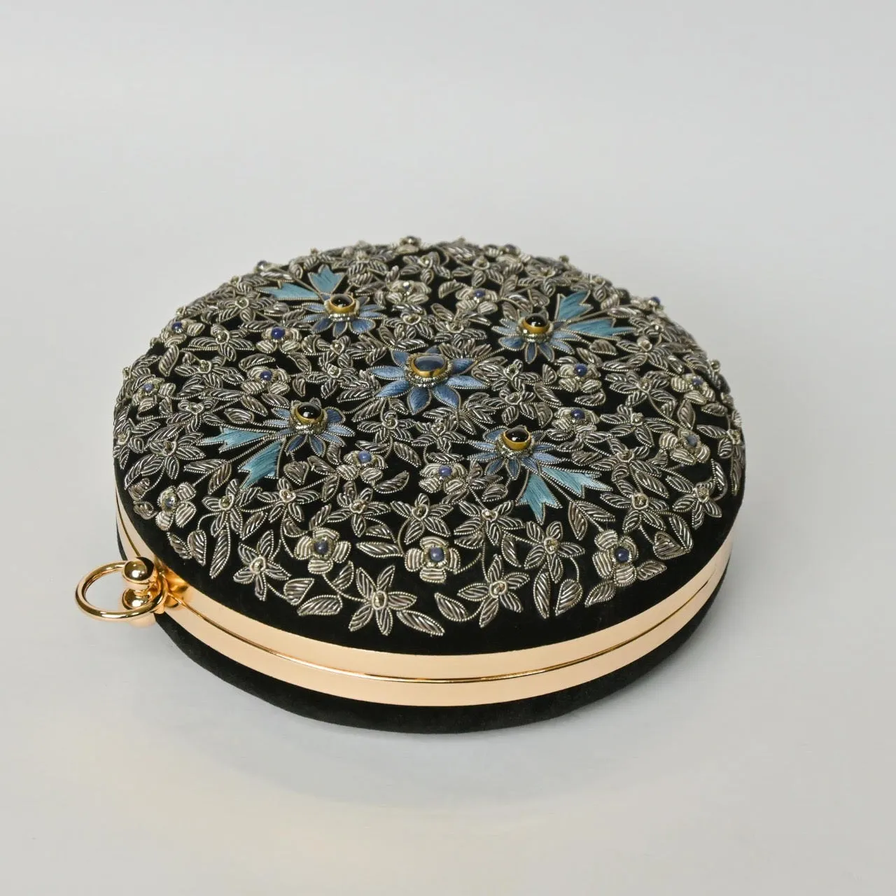 Shalimar Bag in Black Silk Velvet