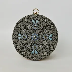Shalimar Bag in Black Silk Velvet