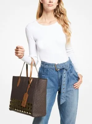 Sinclair Large Studded Logo Tote Bag
