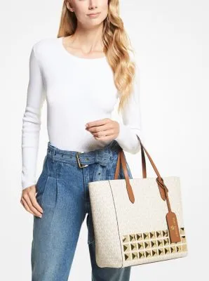 Sinclair Large Studded Logo Tote Bag